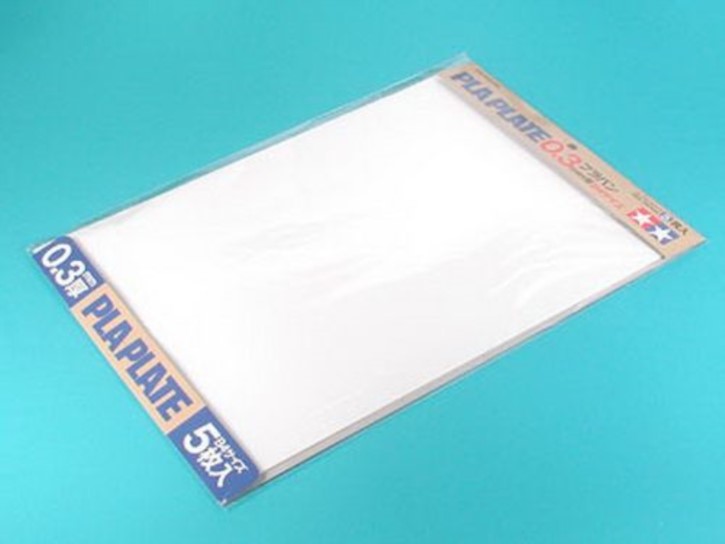 Kst-Platte 0,3mm (5) weiß 257x364mm
