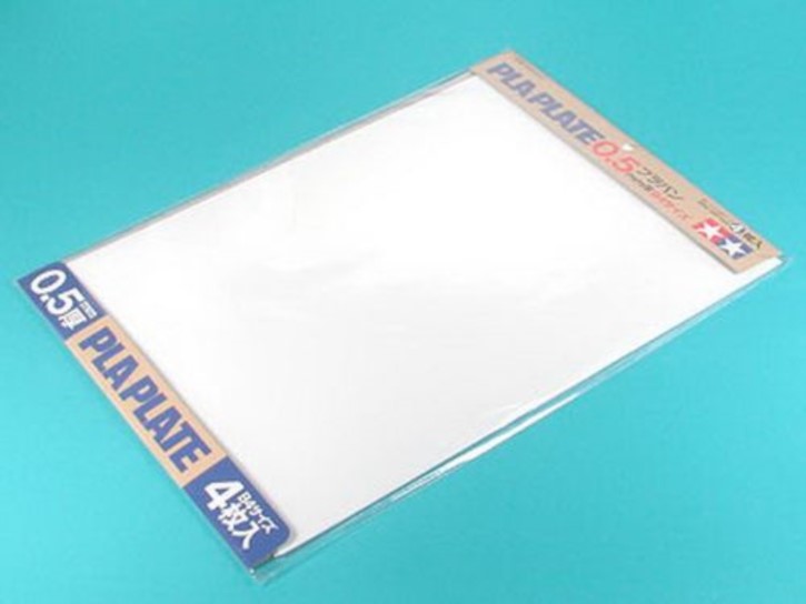 Kst-Platte 0,5mm (4) weiß 257x364mm