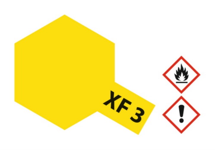 Acryl-Farbe XF3 gelb, matt 23 ml 
