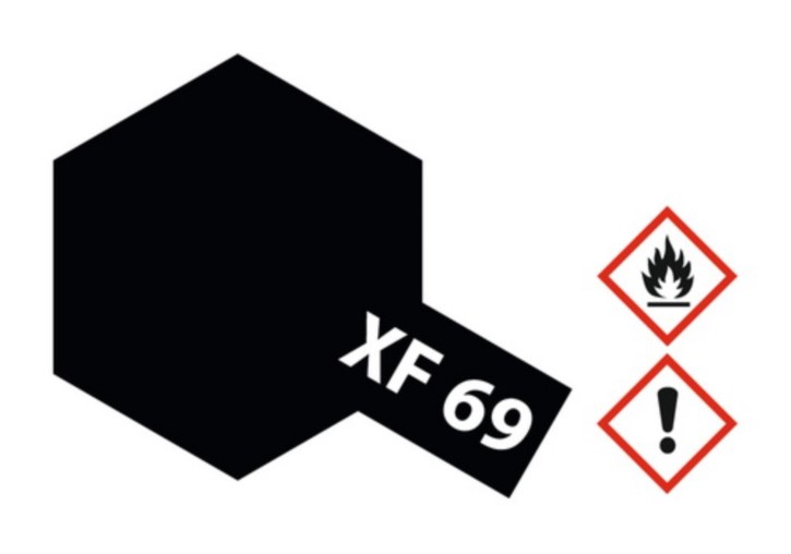 Acryl-Farbe XF69 NATO-schwarz, matt 23 ml 