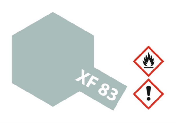 Acryl-Farbe XF83 seegrau 2 mittel RAF, matt 10 ml