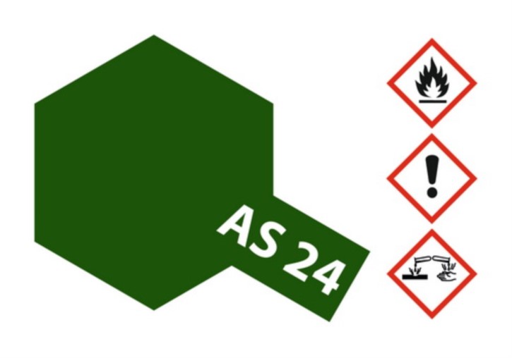 Acryl-Spray AS-24 dunkelgrün matt (LW) 100 ml