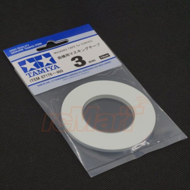 Masking Tape 3 mm, für Rundungen