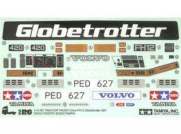 Aufkleber Volvo FH-12 Globetrotter 420