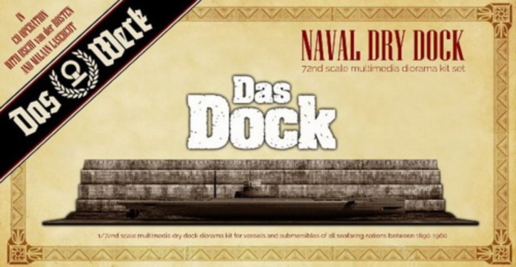 "Das Dock"  Naval Dry Dock  aus Resin und Echtholz