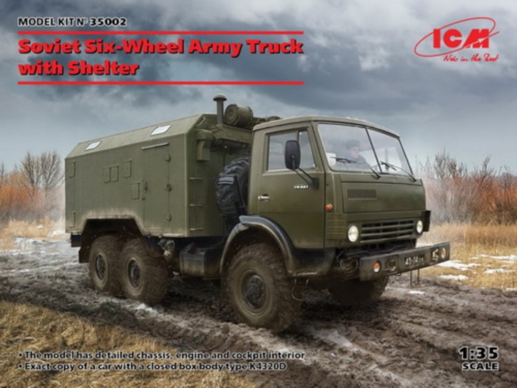 sov. 6-wheel Army Truck with shelter