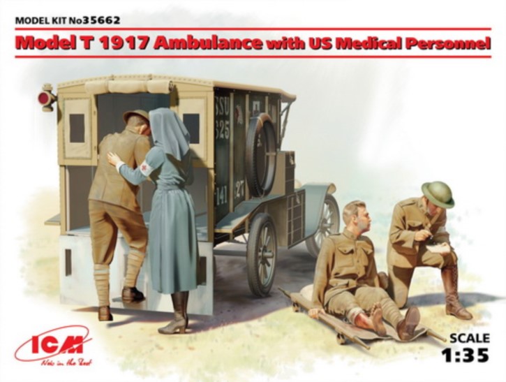 Ford T 1917 Ambulanz mit Personal, Neuheit 09/17