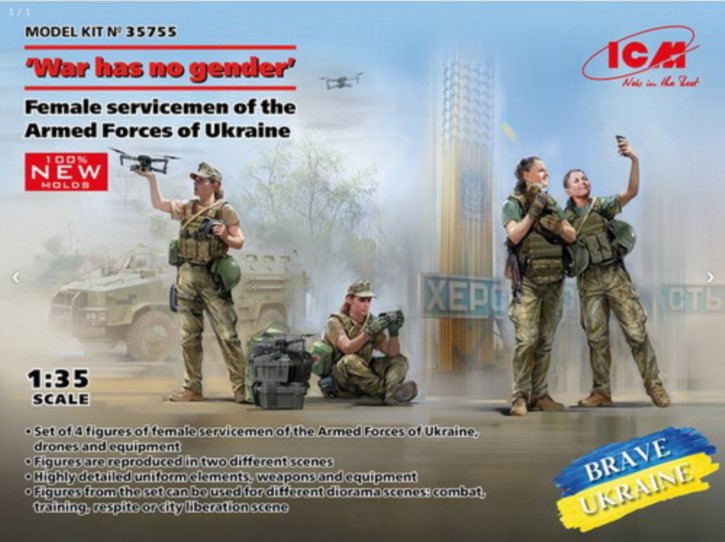 `War has no gender`. Female servicemen of the Arme