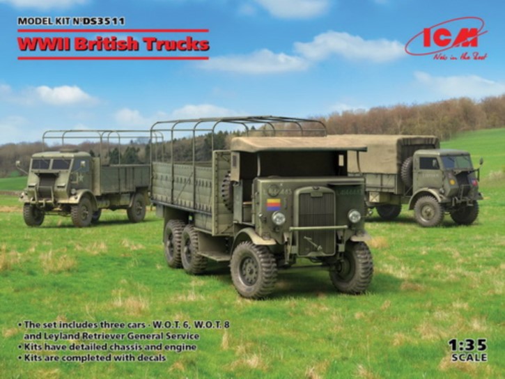 WWII brit. Trucks (Model W.O.T.6, W.O.T.8, Leyland