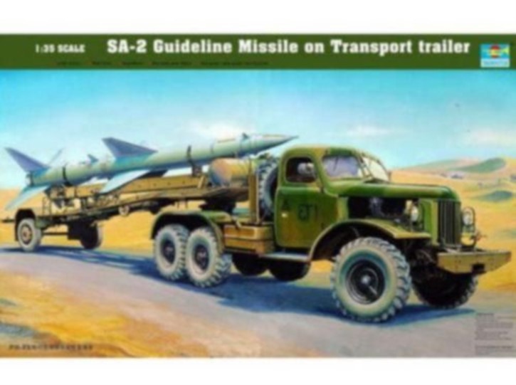 SAM-2 Guideline Missile mit Truck + Trailer
