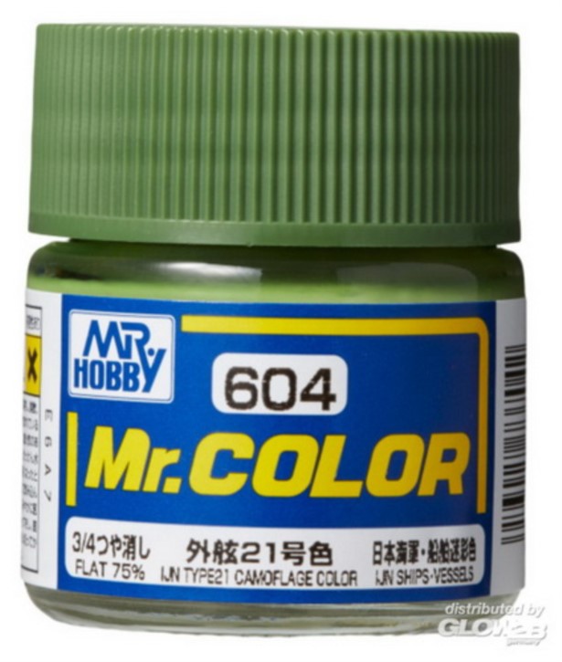 C604 IJN Type 21 camouflage color, Mr. Color, 10 m