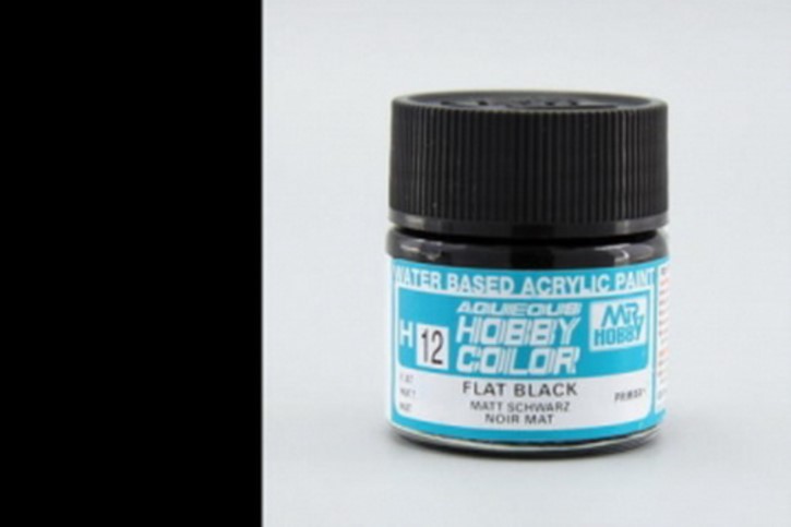 H12-schwarz, matt, Acryl, 10 ml