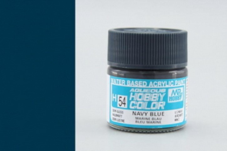H54-marineblau, seidenmatt, Acryl, 10 ml