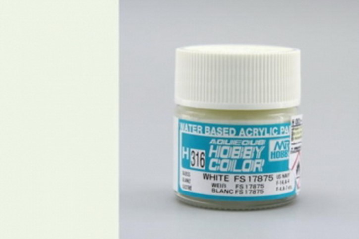 H316-FS17875-weiss, seidenmatt, Acryl, 10 ml