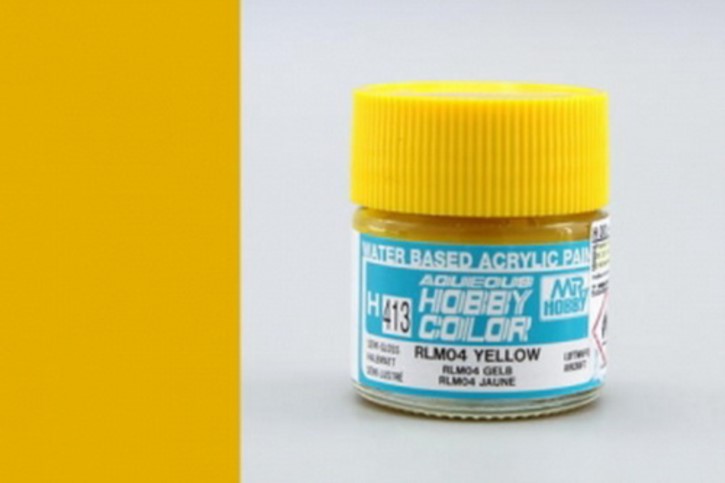 H413-RLM04-gelb, seidenmatt, Acryl, 10 ml