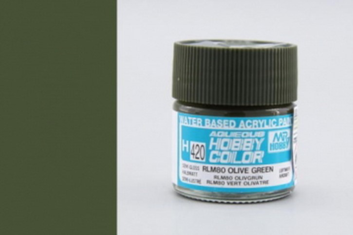 H420-RLM80-olivgrün, seidenmatt, Acryl, 10 ml