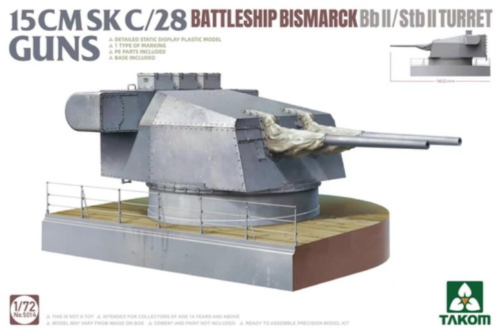 15cmSK C/28 Schlachtschiff Bismarck Turm BbII/Stb 