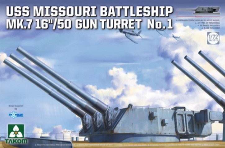 USS Missouri Battleship MK.7 16"/50 Gun Turret No.