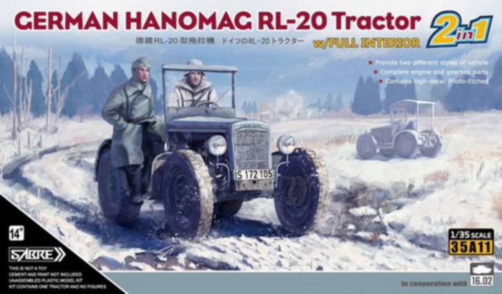 Hamog RL-20 Traktor 2in2 Full interior