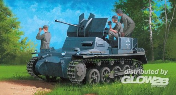 dt. Flakpanzer IA mit Munitionsanhänger