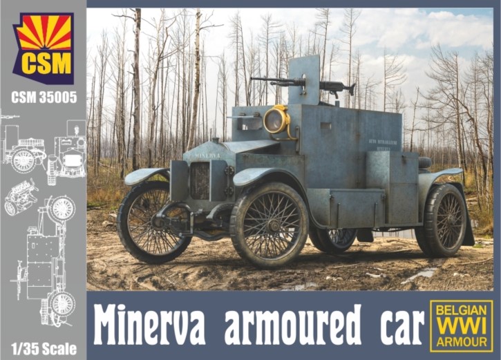 Minerva Belgian armoured car WWI