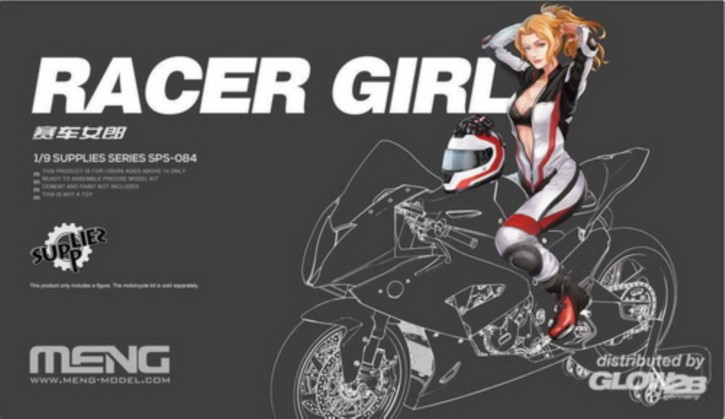 Racer Girl Resin-Figur