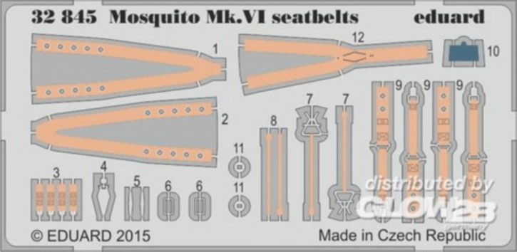 Mosquito MK.VI  Seatbelts, Fotoätzteile (TAM)