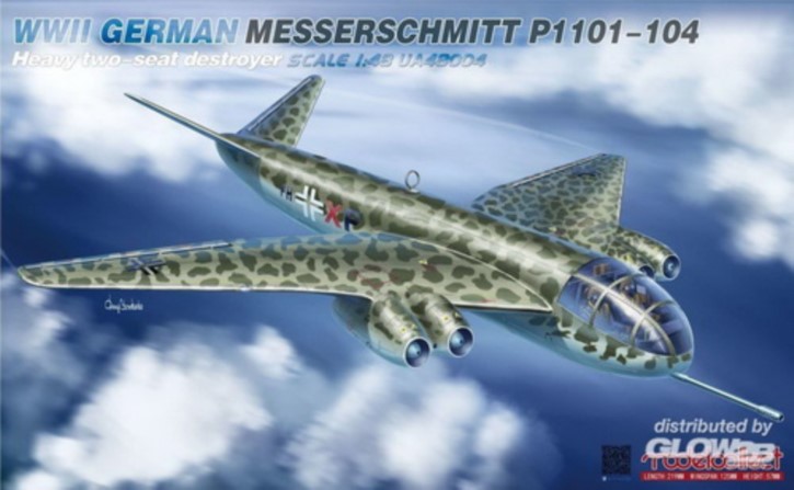 Luftwaffe secret Project Messerschmitt P1101-104 two-seater destroyer